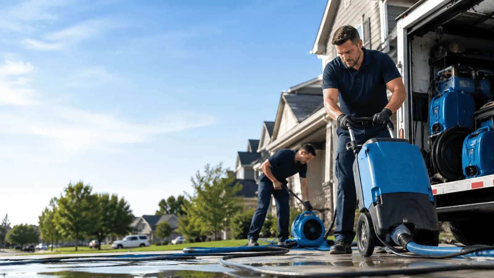 Basement Flooding being performed in Fort Monmouth, NJ
